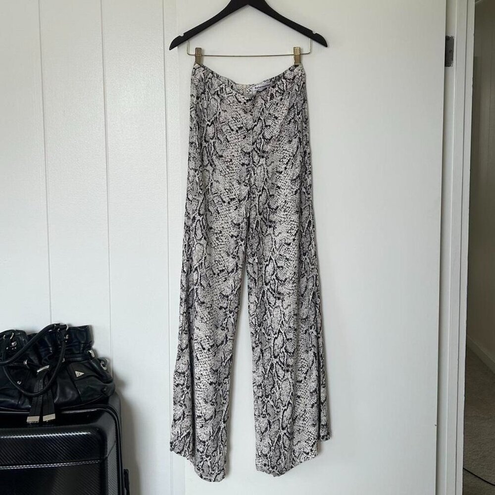 Reformation python snakeskin SORRENTI print high-… - image 2